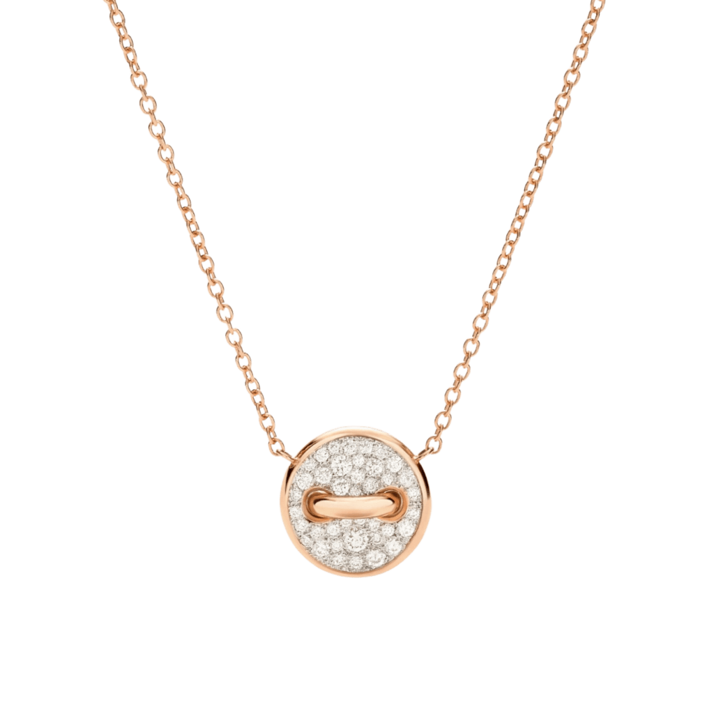 Pomellato Pom Pom Dot collier roodgoud met diamant - PCC4031 O7WHR DB0MP - #1 Pomellato Pom Pom Dot collier roodgoud met diamant - PCC4031 O7WHR DB0MP - #1