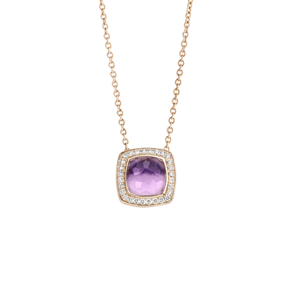 Tirisi Jewelry Milano Tre collier roodgoud met diamant - TP9186SAMP - #1 Tirisi Jewelry Milano Tre collier roodgoud met diamant - TP9186SAMP - #1