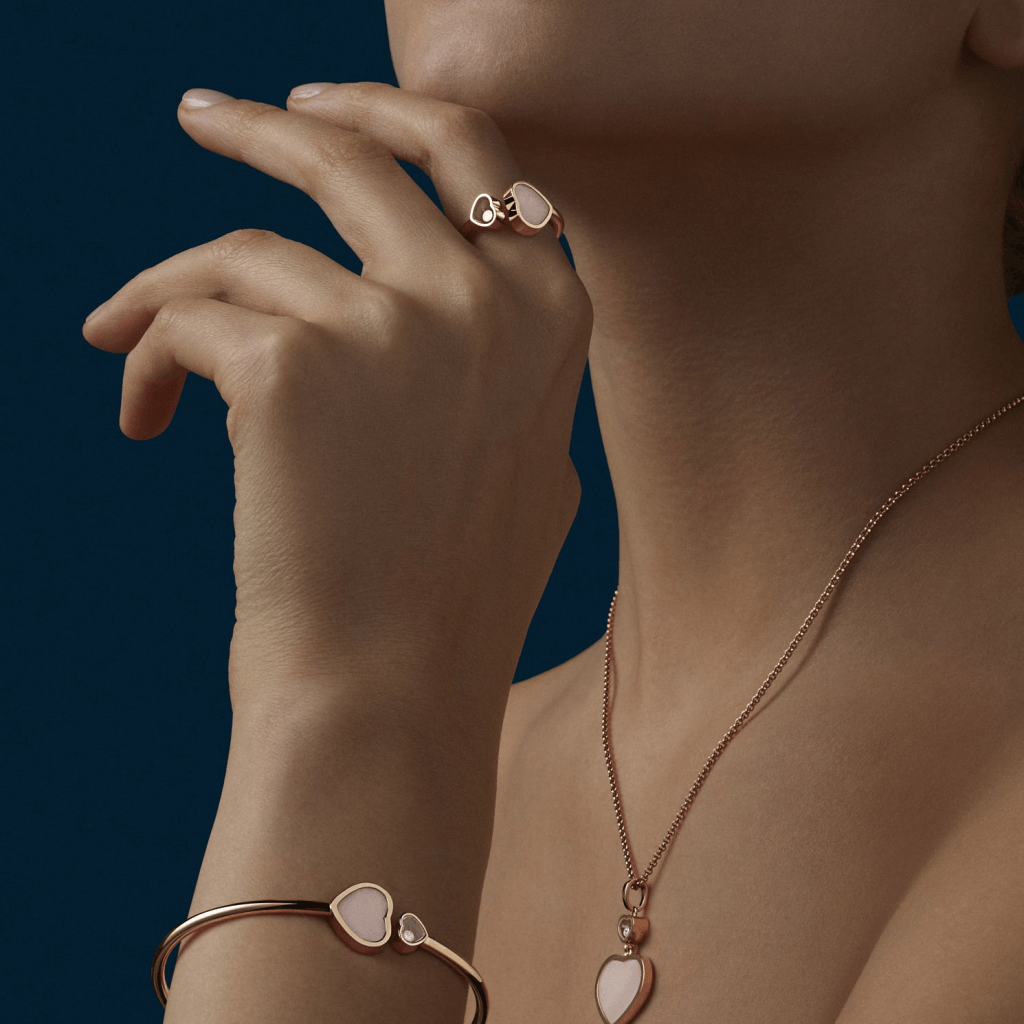 Chopard Happy Diamonds Happy Hearts collier roodgoud met diamant - 797482-5620 - #6 Chopard Happy Diamonds Happy Hearts collier roodgoud met diamant - 797482-5620 - #6