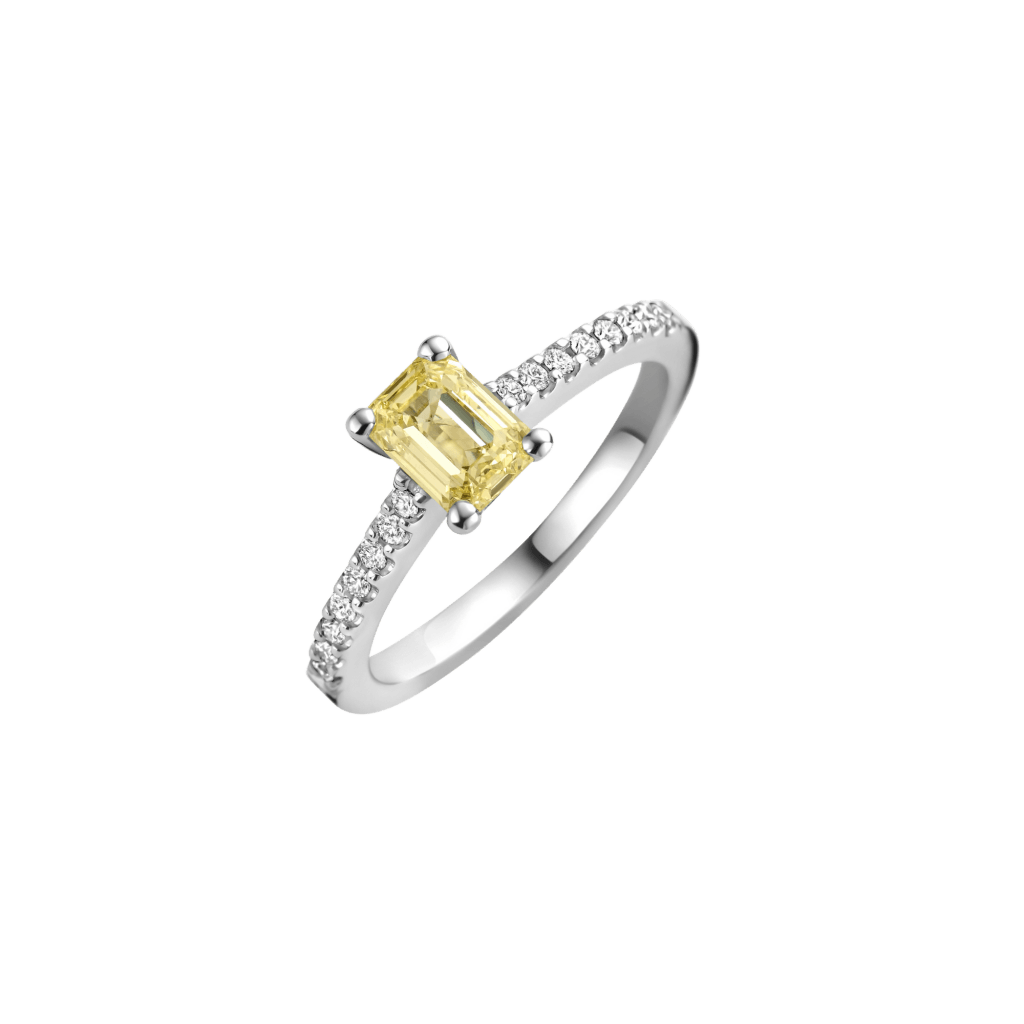 Schaap en Citroen Diamonds ring witgoud met diamant - #1 Schaap en Citroen Diamonds ring witgoud met diamant - #1