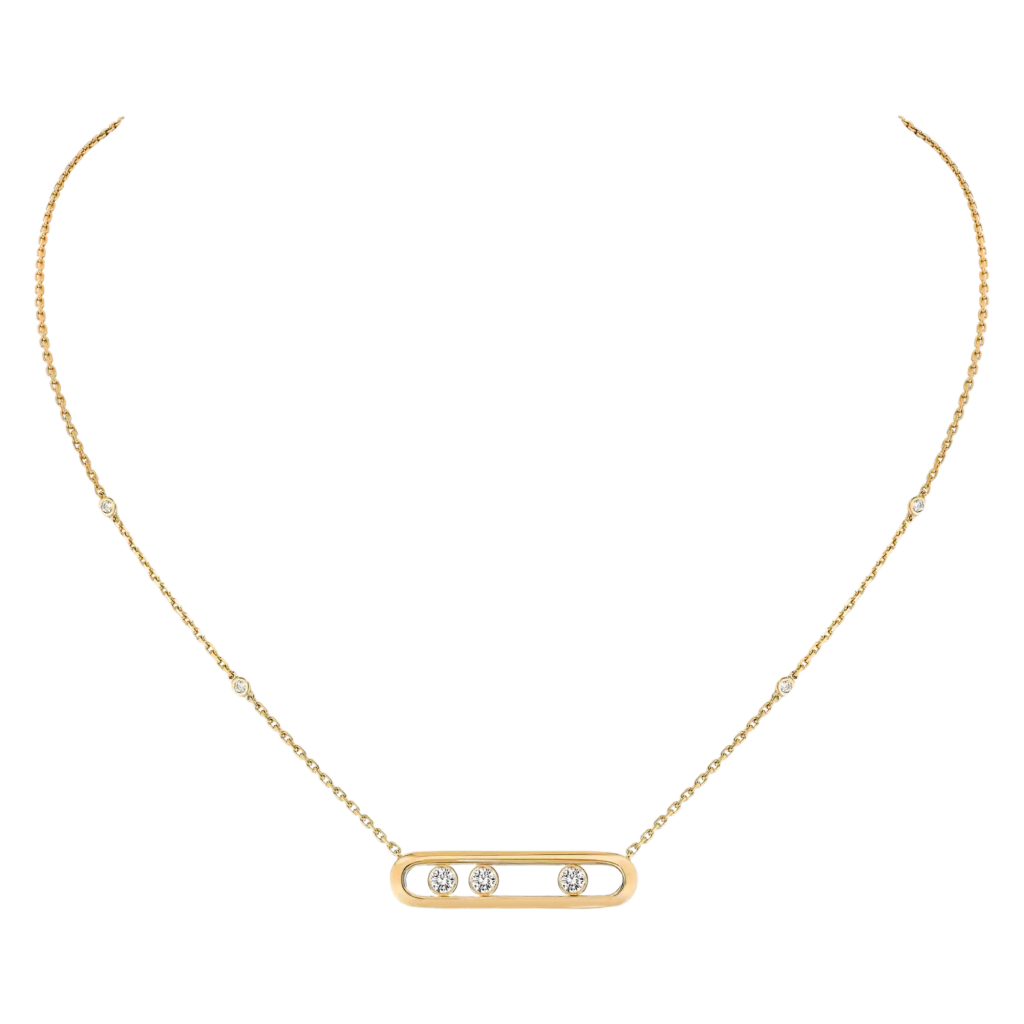 Messika Move 10th collier geelgoud met diamant - 3997-YG - #2 Messika Move 10th collier geelgoud met diamant - 3997-YG - #2