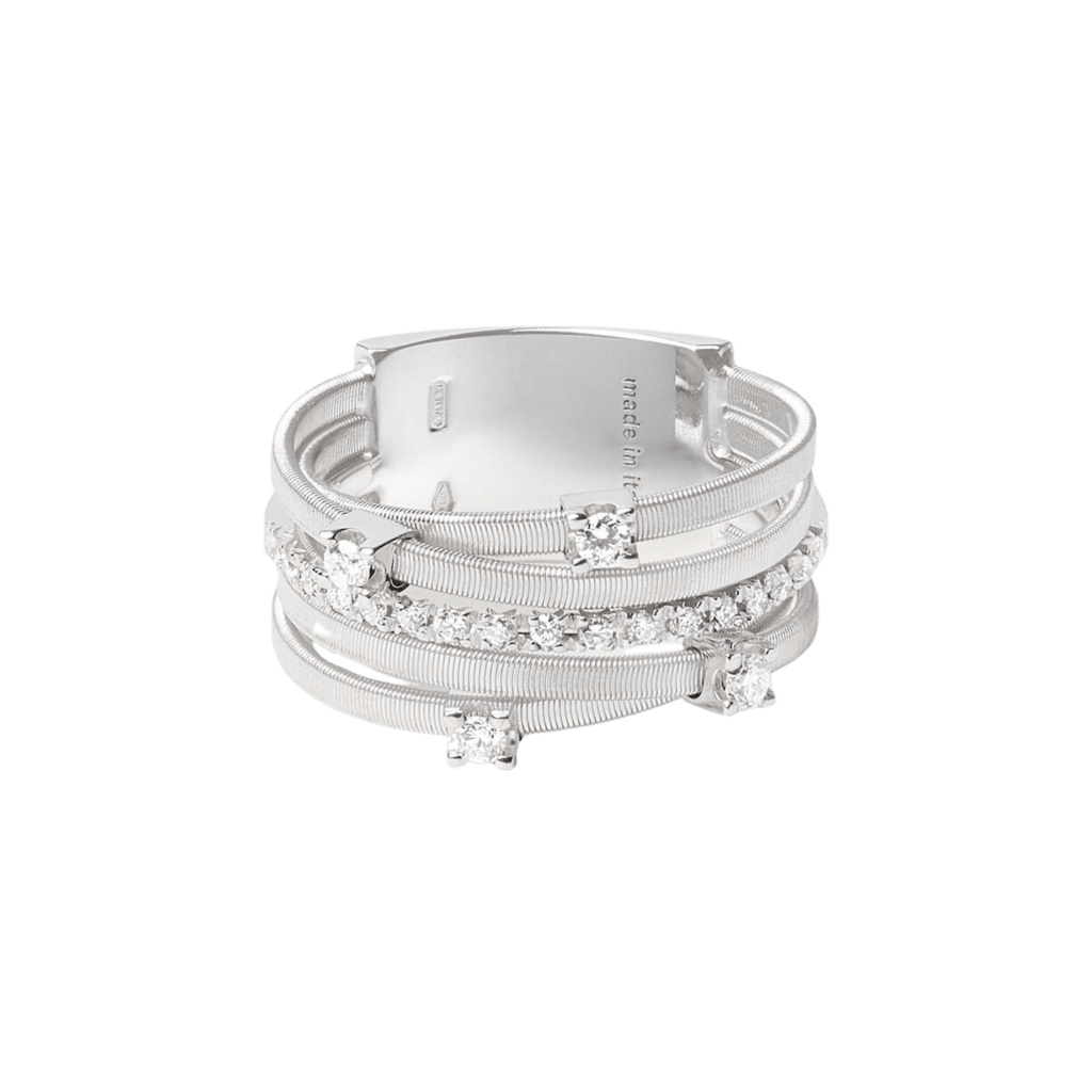 Marco Bicego Goa ring witgoud met diamant - AG270-B2 - #2 Marco Bicego Goa ring witgoud met diamant - AG270-B2 - #2