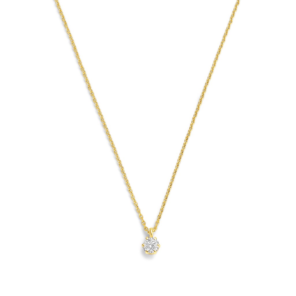 Schaap en Citroen Diamonds collier geelgoud met diamant - #2
