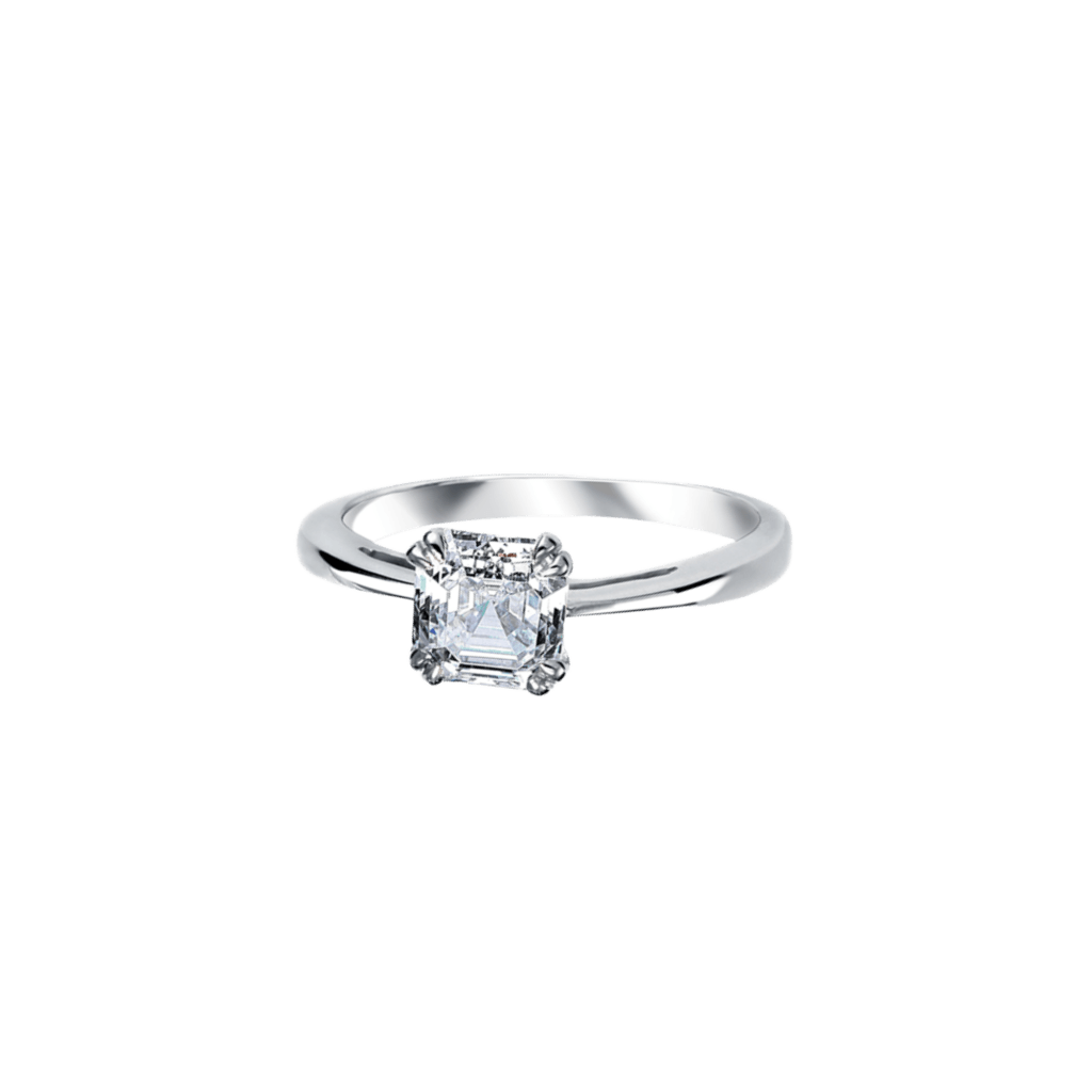 Royal Asscher Faustina ring witgoud met diamant - R.112.RAC-145 HRD - #3 Royal Asscher Faustina ring witgoud met diamant - R.112.RAC-145 HRD - #3