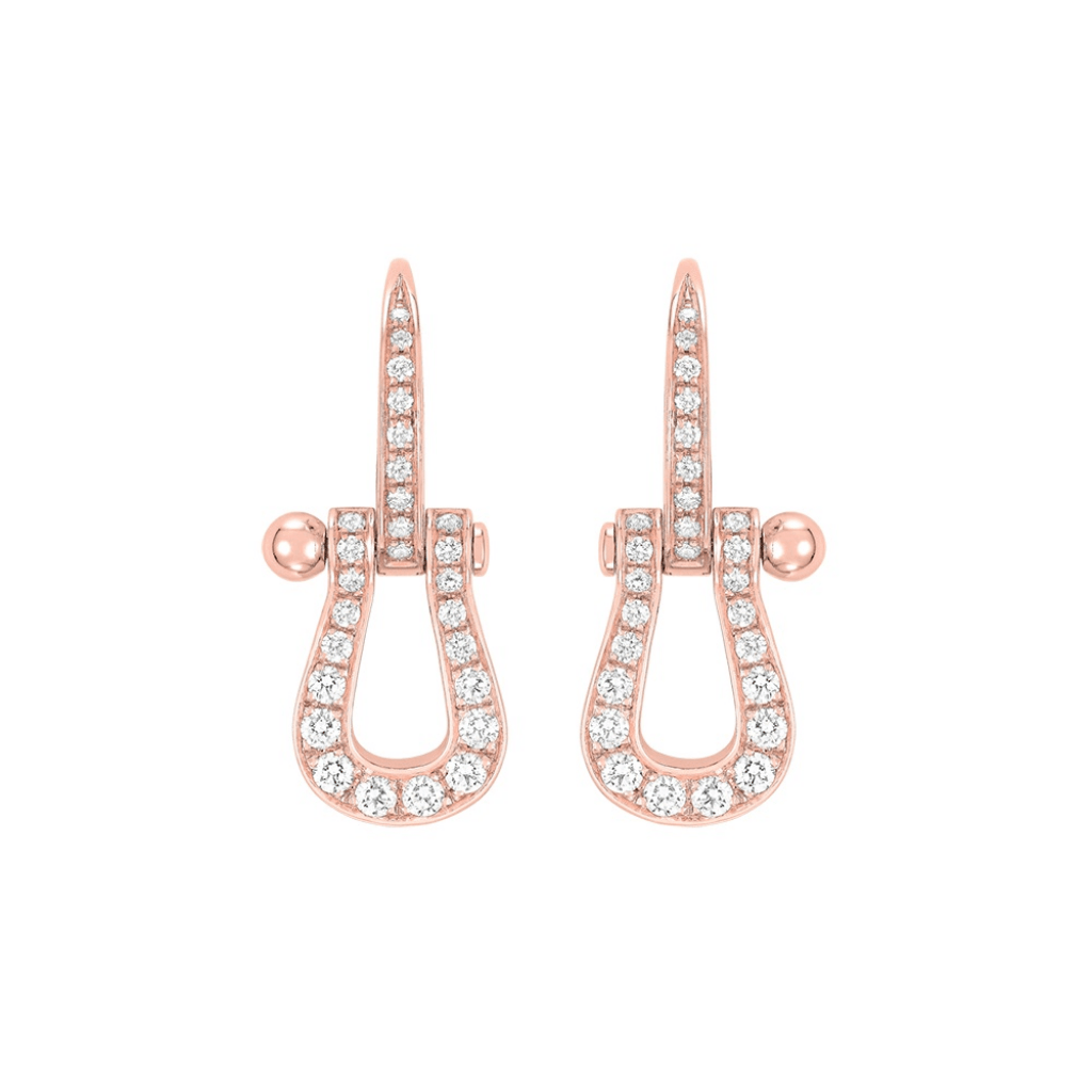 Fred Force 10 oorsieraad roodgoud met diamant - 8B0306-000 - #1
