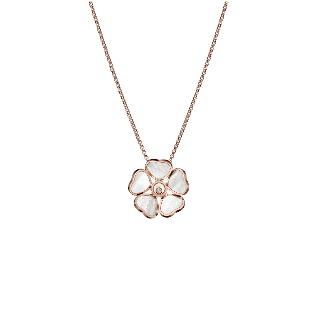 Chopard Happy Diamonds Happy Hearts collier roodgoud met diamant - 79A085-5301 - #1