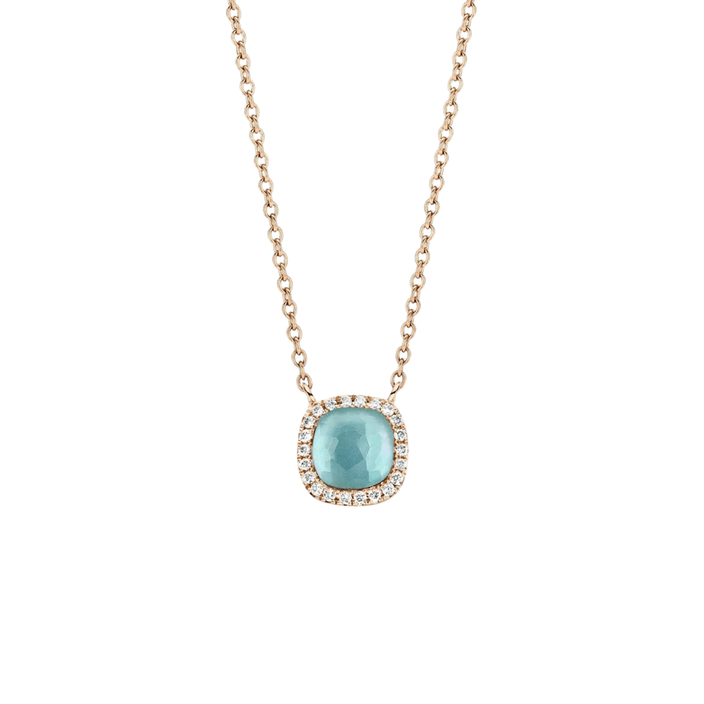 Tirisi Jewelry Milano Sweeties collier roodgoud met diamant - TP9152TQP - #1 Tirisi Jewelry Milano Sweeties collier roodgoud met diamant - TP9152TQP - #1