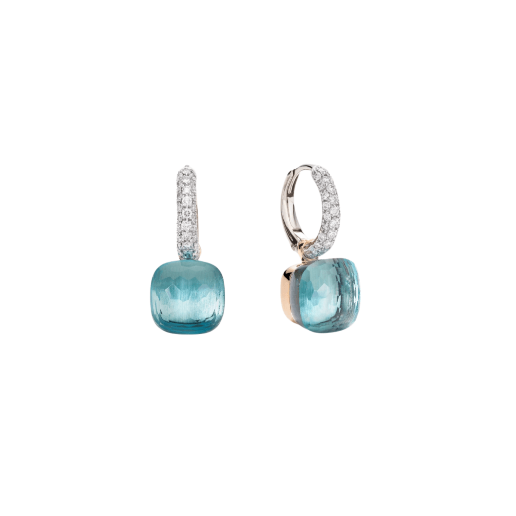 Pomellato Nudo Diamonds oorsieraad roodgoud met diamant - POB4010 O6000 DB0OY - #1 Pomellato Nudo Diamonds oorsieraad roodgoud met diamant - POB4010 O6000 DB0OY - #1
