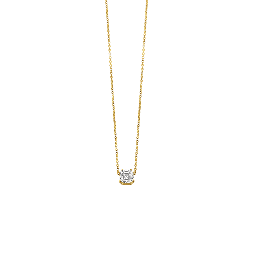 Royal Asscher Contemporary collier geelgoud met diamant - P.250.RAC.YG.1 HRD - #1 Royal Asscher Contemporary collier geelgoud met diamant - P.250.RAC.YG.1 HRD - #1
