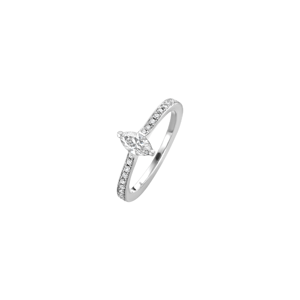 Schaap en Citroen Diamonds ring witgoud met diamant - #2 Schaap en Citroen Diamonds ring witgoud met diamant - #2