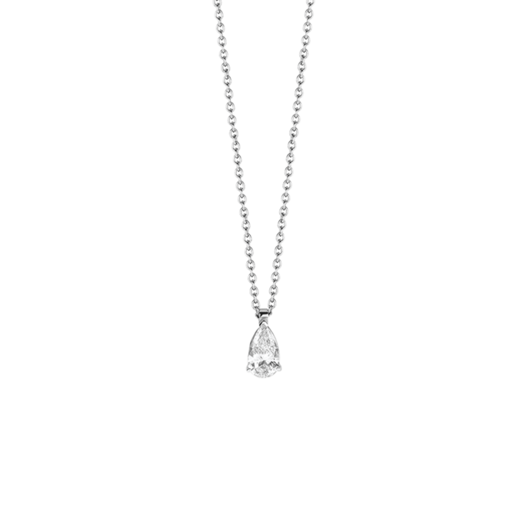 Schaap en Citroen Diamonds collier witgoud met diamant - #1 Schaap en Citroen Diamonds collier witgoud met diamant - #1