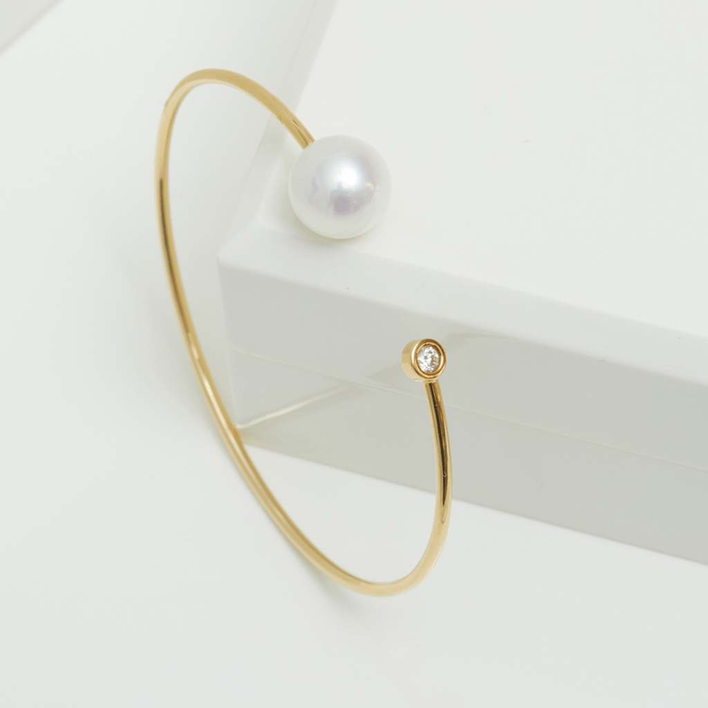Yana Nesper Open Mind armband witgoud met diamant - OM14 - #3 Yana Nesper Open Mind armband witgoud met diamant - OM14 - #3