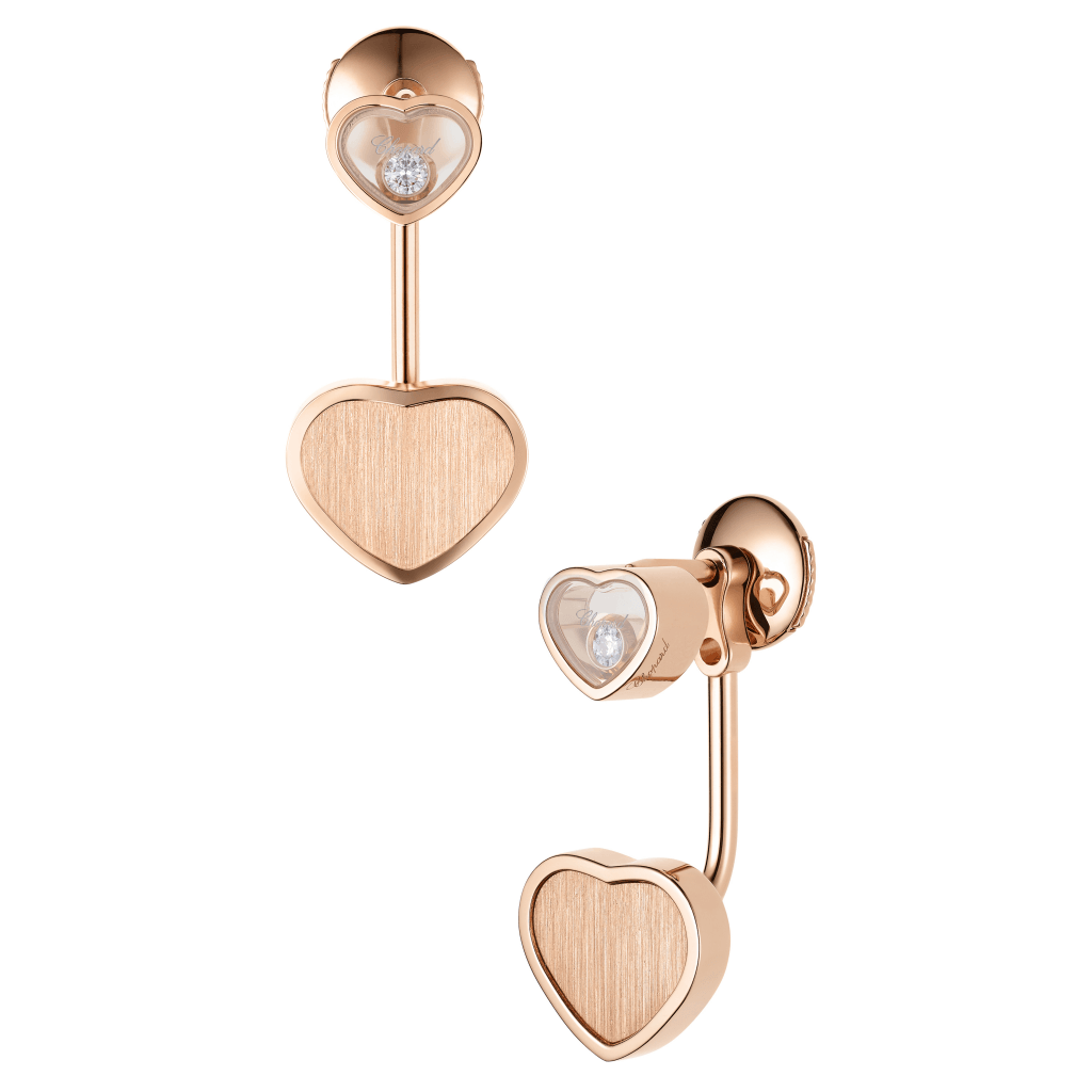 Chopard Happy Diamonds Happy Hearts oorsieraad roodgoud met diamant - 83A007-5021 - #2 Chopard Happy Diamonds Happy Hearts oorsieraad roodgoud met diamant - 83A007-5021 - #2