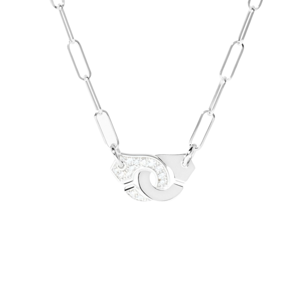 dinh van Menottes Dinh Van collier witgoud met diamant - 654112 - #1 dinh van Menottes Dinh Van collier witgoud met diamant - 654112 - #1