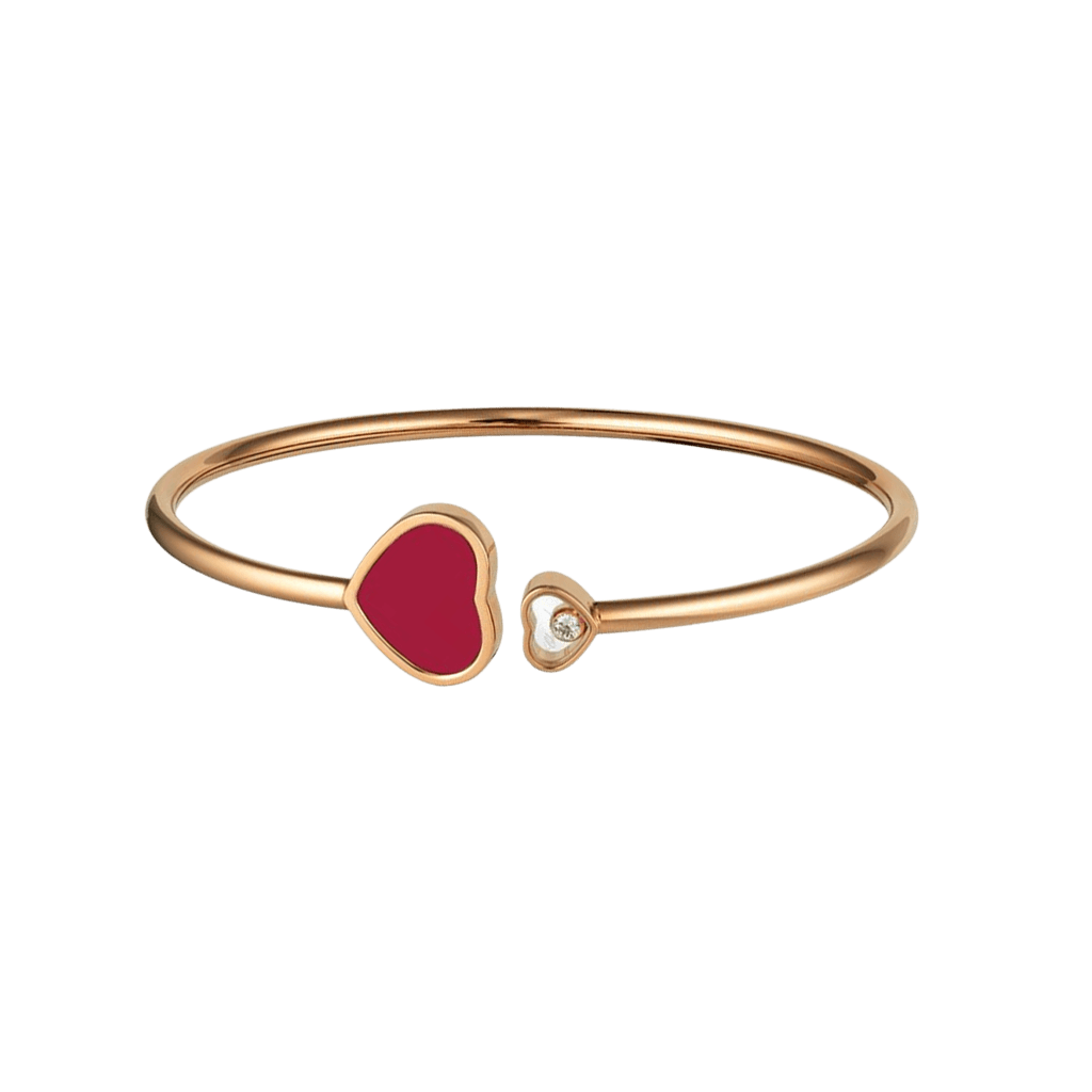 Chopard Happy Diamonds Happy Hearts armband roodgoud met diamant - 857482-5704 - #1 Chopard Happy Diamonds Happy Hearts armband roodgoud met diamant - 857482-5704 - #1
