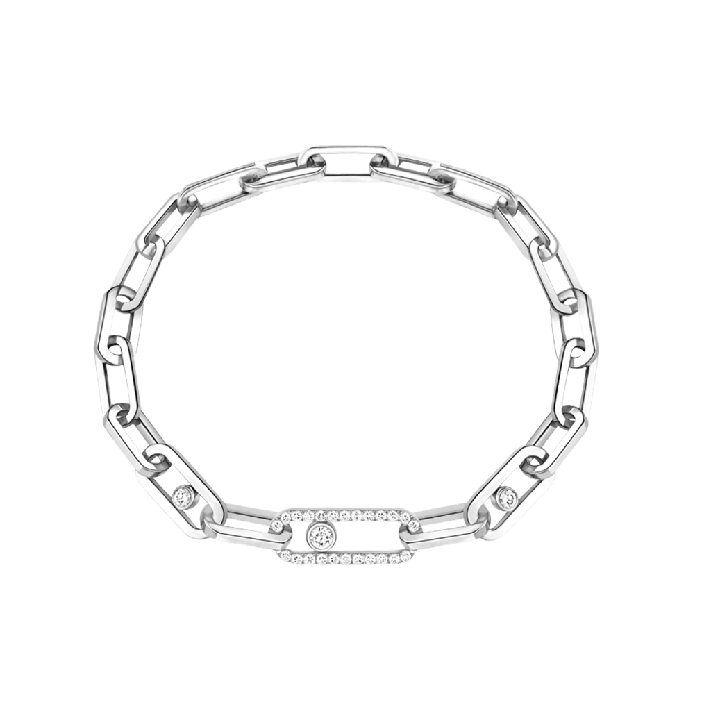 Messika Move Link armband witgoud met diamant - 12576-WG - #1 Messika Move Link armband witgoud met diamant - 12576-WG - #1
