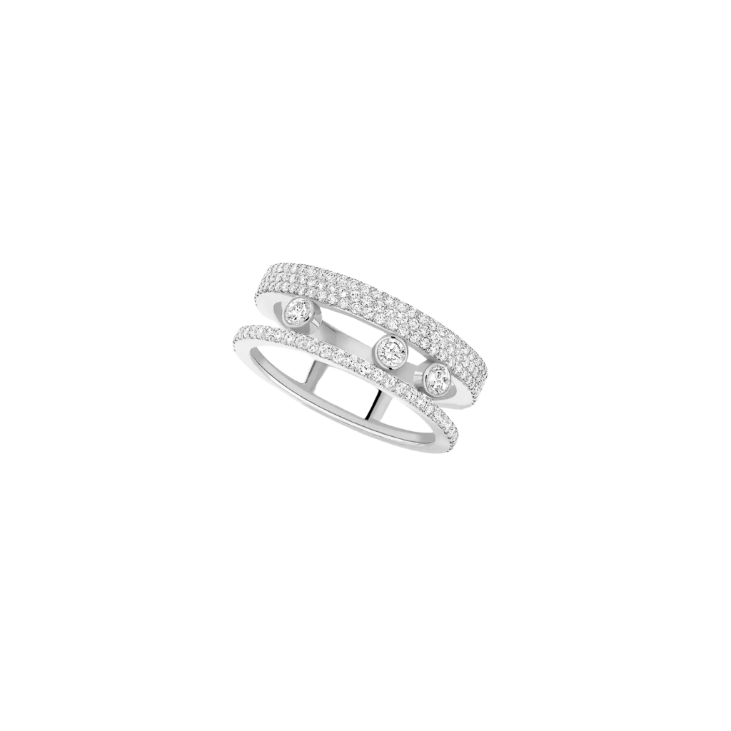 Messika Move Romane ring witgoud met diamant - 7128-WG - #1 Messika Move Romane ring witgoud met diamant - 7128-WG - #1