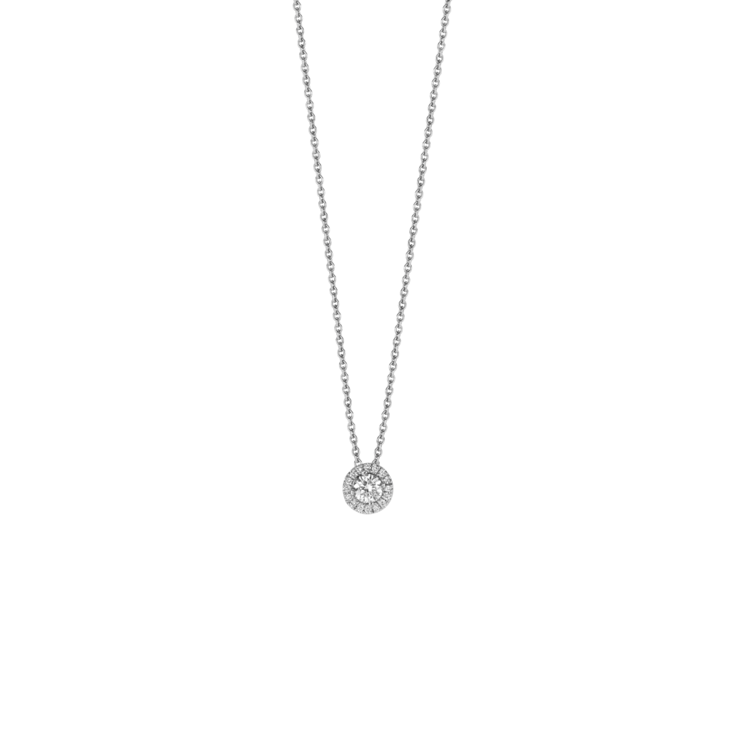 Schaap en Citroen Diamonds collier witgoud met diamant - #1 Schaap en Citroen Diamonds collier witgoud met diamant - #1