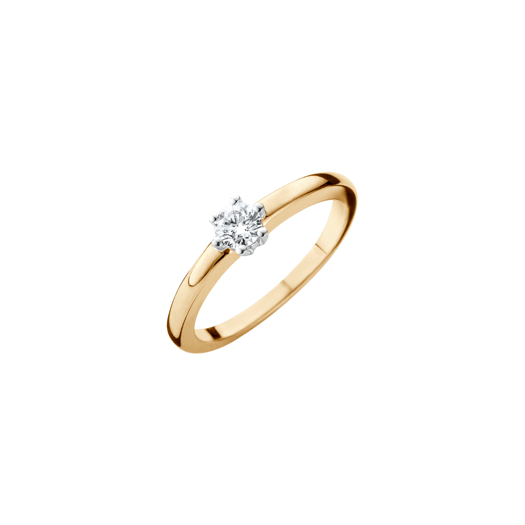 Schaap en Citroen Diamonds ring geelgoud met diamant - #2 Schaap en Citroen Diamonds ring geelgoud met diamant - #2