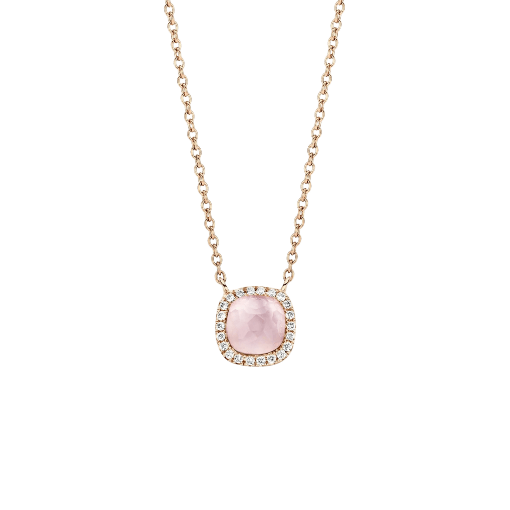 Tirisi Jewelry Milano Sweeties collier roodgoud met diamant - TP9152PQP - #1 Tirisi Jewelry Milano Sweeties collier roodgoud met diamant - TP9152PQP - #1