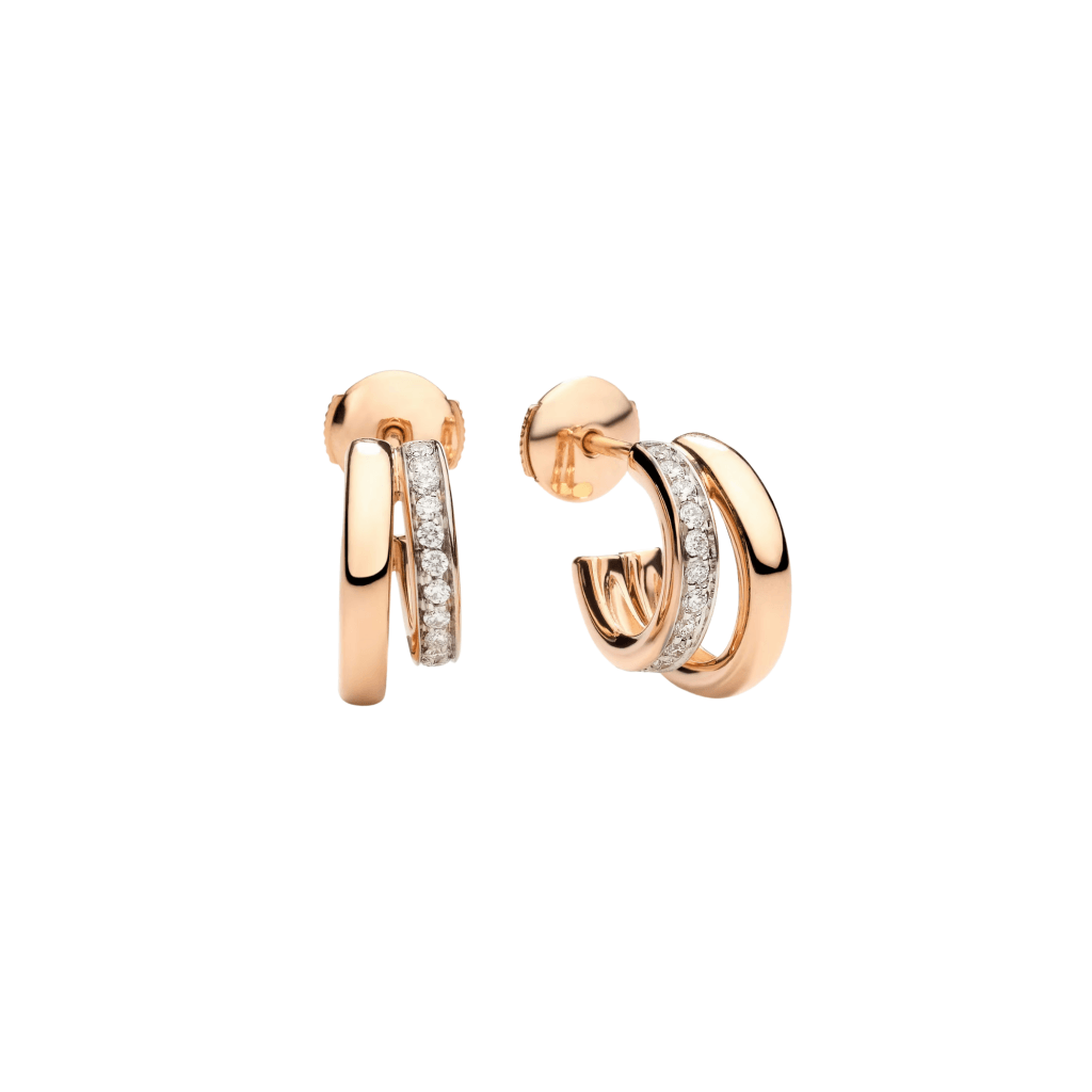 Pomellato Pomellato Together oorsieraad roodgoud met diamant - POB8111 O7000 DB000 - #1 Pomellato Pomellato Together oorsieraad roodgoud met diamant - POB8111 O7000 DB000 - #1