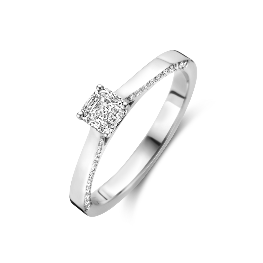 Royal Asscher Lucie ring witgoud met diamant - R.131.RAC.WG.25 HRD - #2 Royal Asscher Lucie ring witgoud met diamant - R.131.RAC.WG.25 HRD - #2