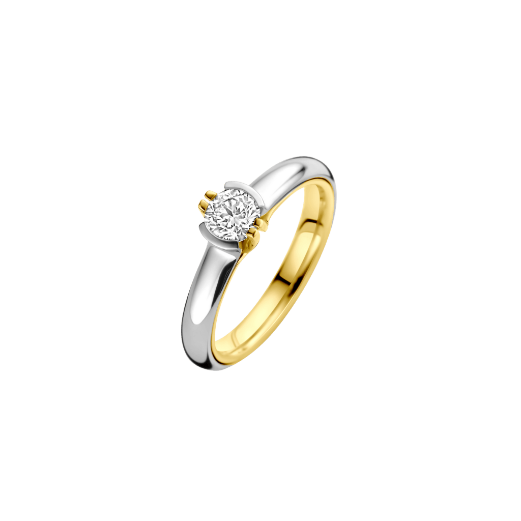Schaap en Citroen Diamonds ring geelgoud met diamant - #1 Schaap en Citroen Diamonds ring geelgoud met diamant - #1