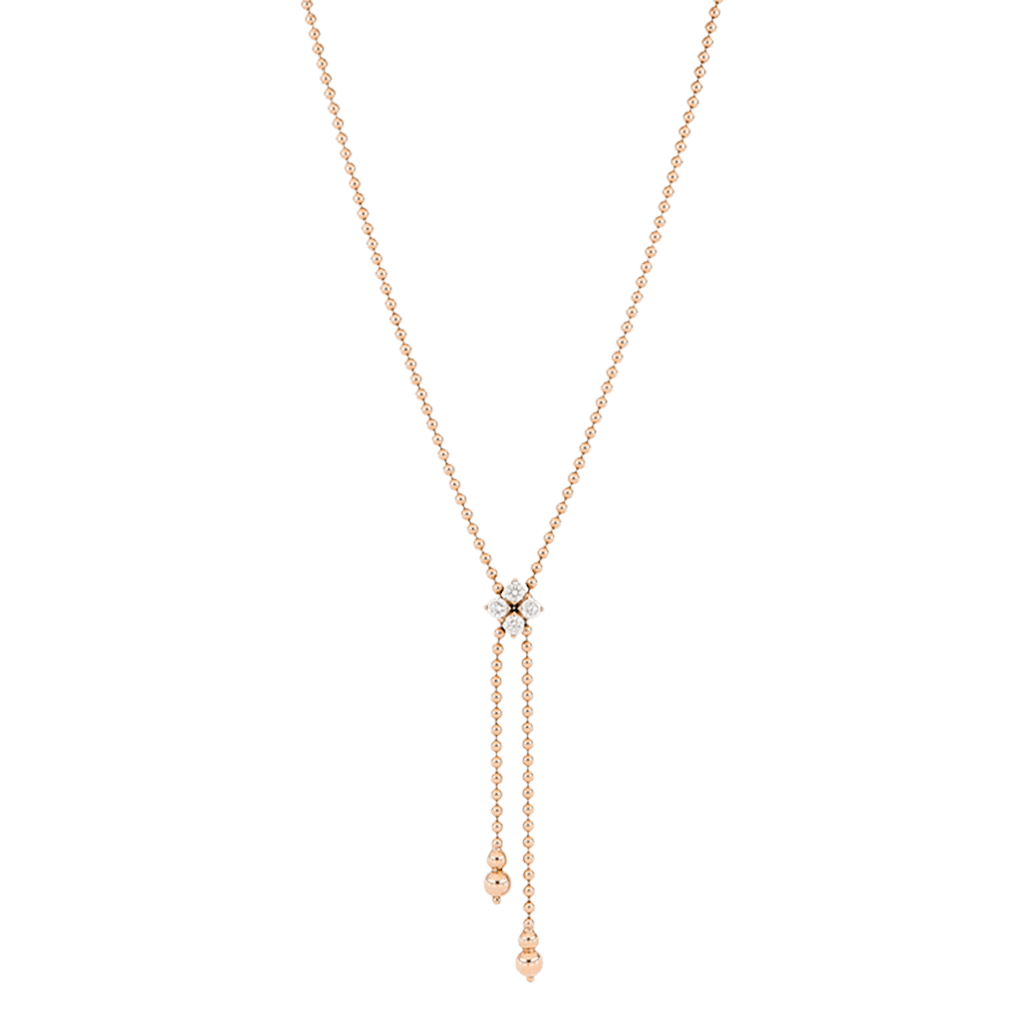 Roberto Coin Love In Verona collier roodgoud met diamant - ADR888CL2156 - #1 Roberto Coin Love In Verona collier roodgoud met diamant - ADR888CL2156 - #1