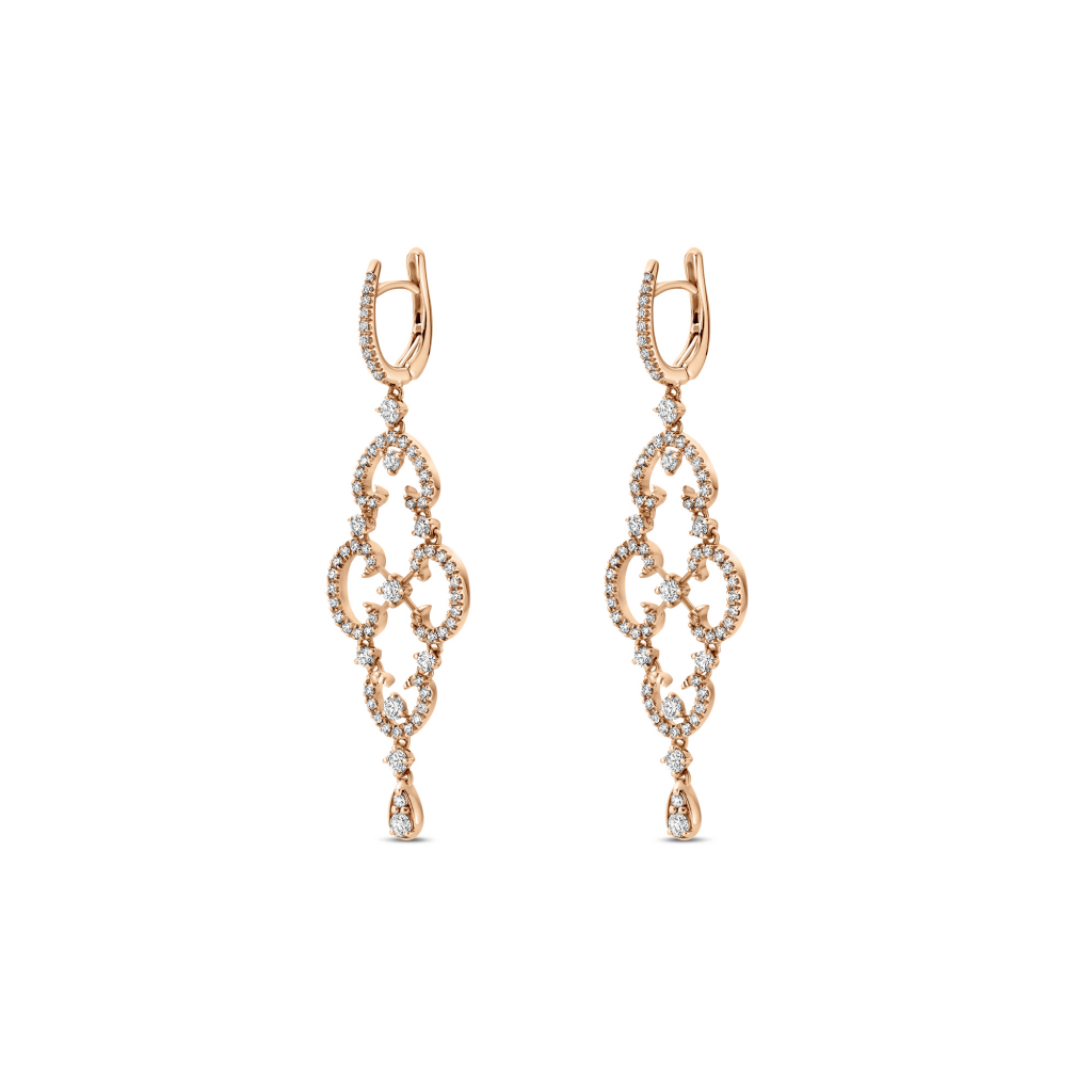 Schaap en Citroen Diamonds oorsieraad roodgoud met diamant - #2