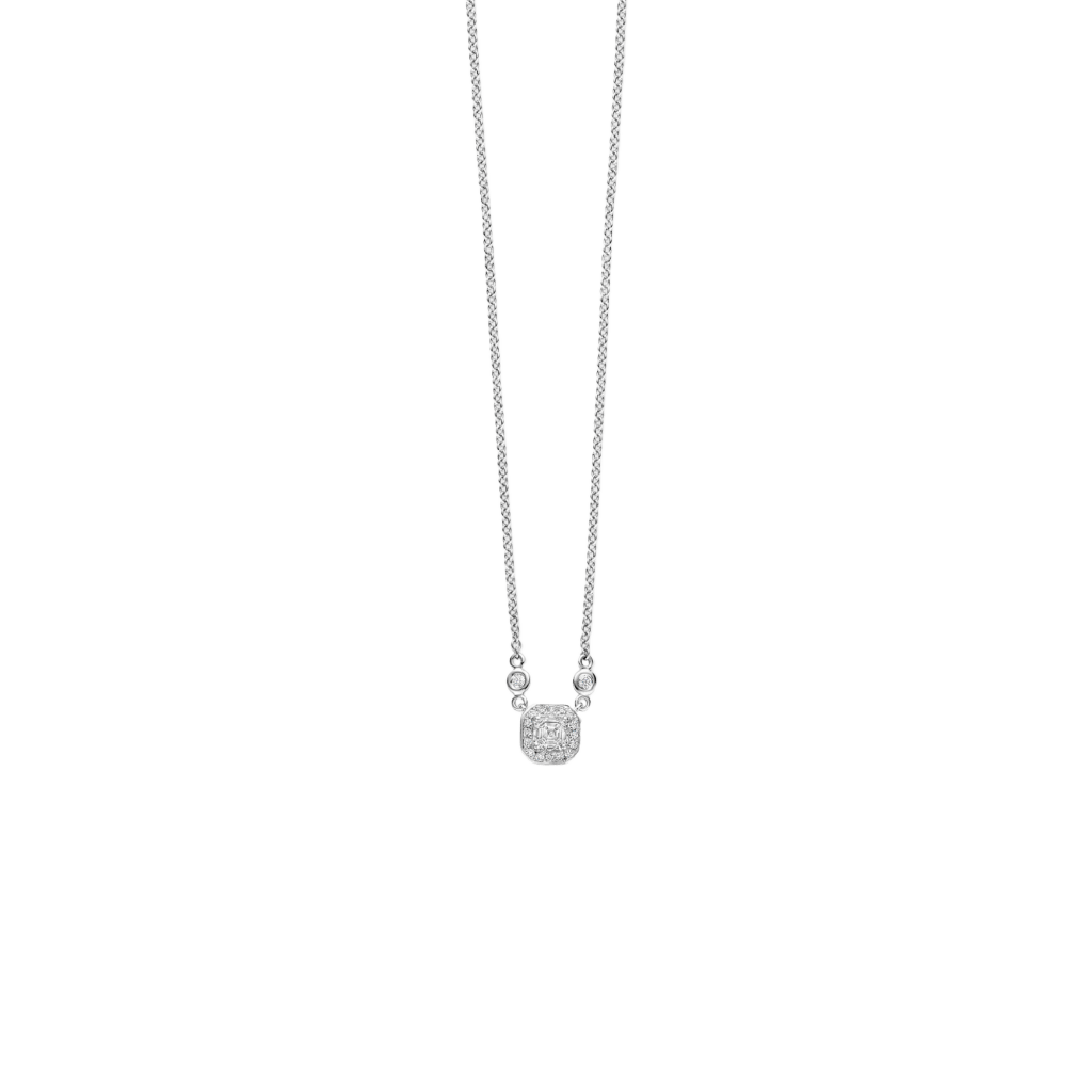 Royal Asscher 74 Collection collier witgoud - P.74.2220.RAC.18WG.1 HRD - #1 Royal Asscher 74 Collection collier witgoud - P.74.2220.RAC.18WG.1 HRD - #1