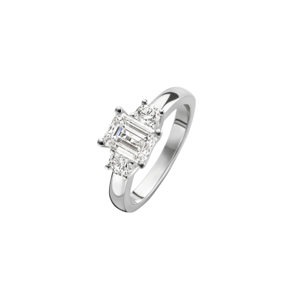 Schaap en Citroen Diamonds ring witgoud met diamant - #1 Schaap en Citroen Diamonds ring witgoud met diamant - #1