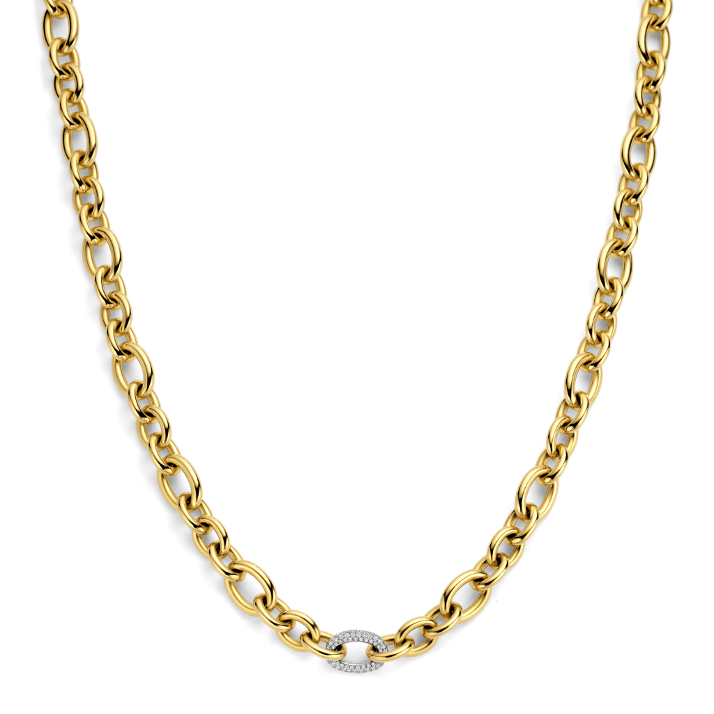 Schaap en Citroen Diamonds collier geelgoud met diamant - #3 Schaap en Citroen Diamonds collier geelgoud met diamant - #3