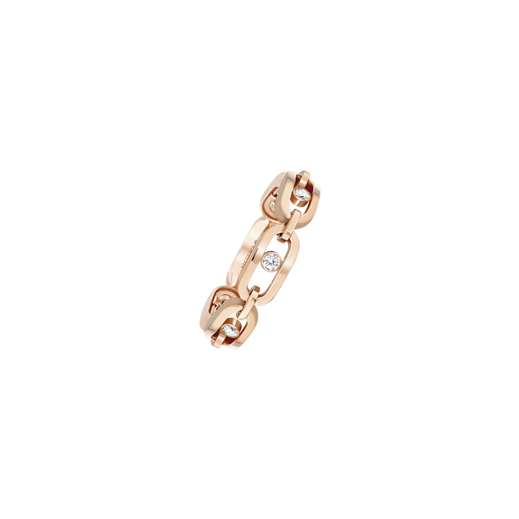 Messika Move Link ring roodgoud met diamant - 12078-PG - #4