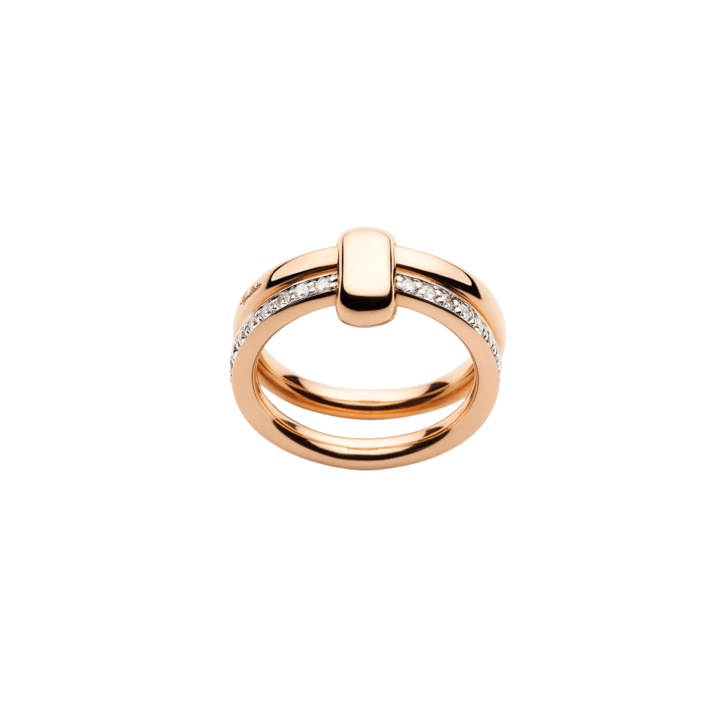 Pomellato Pomellato Together ring roodgoud met diamant - PAC0100 O7WHR DB000 - #3 Pomellato Pomellato Together ring roodgoud met diamant - PAC0100 O7WHR DB000 - #3