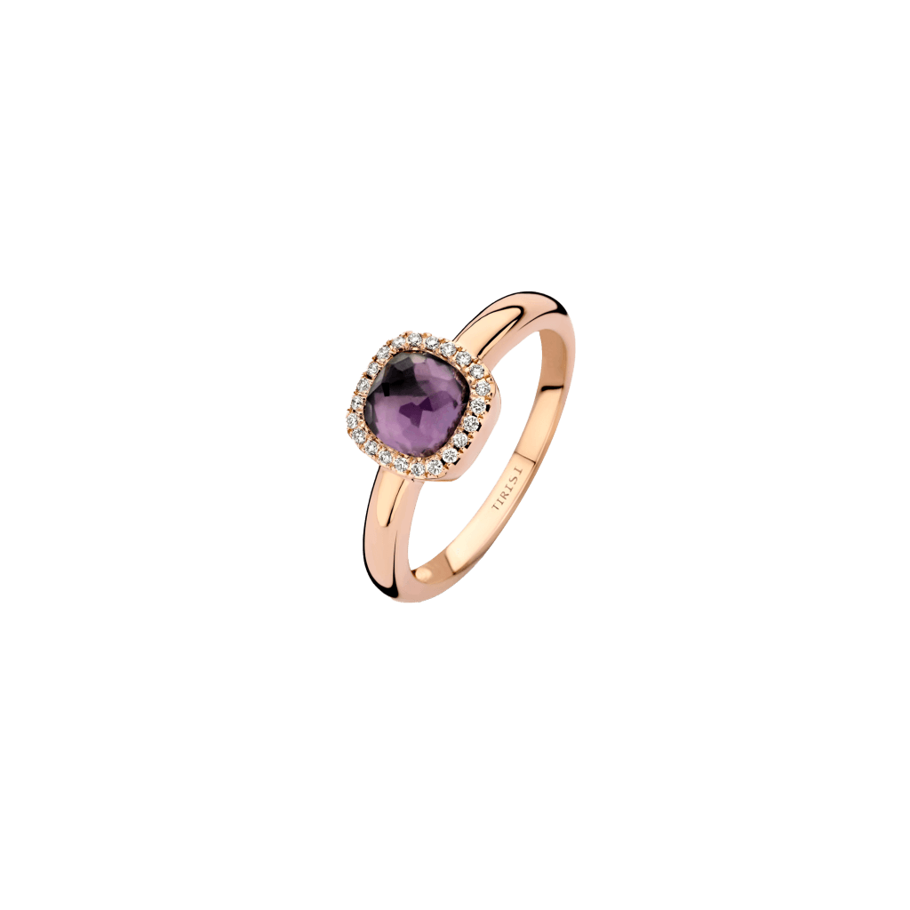 Tirisi Jewelry Milano Sweeties ring roodgoud met diamant - TR9624AMHP - #2 Tirisi Jewelry Milano Sweeties ring roodgoud met diamant - TR9624AMHP - #2