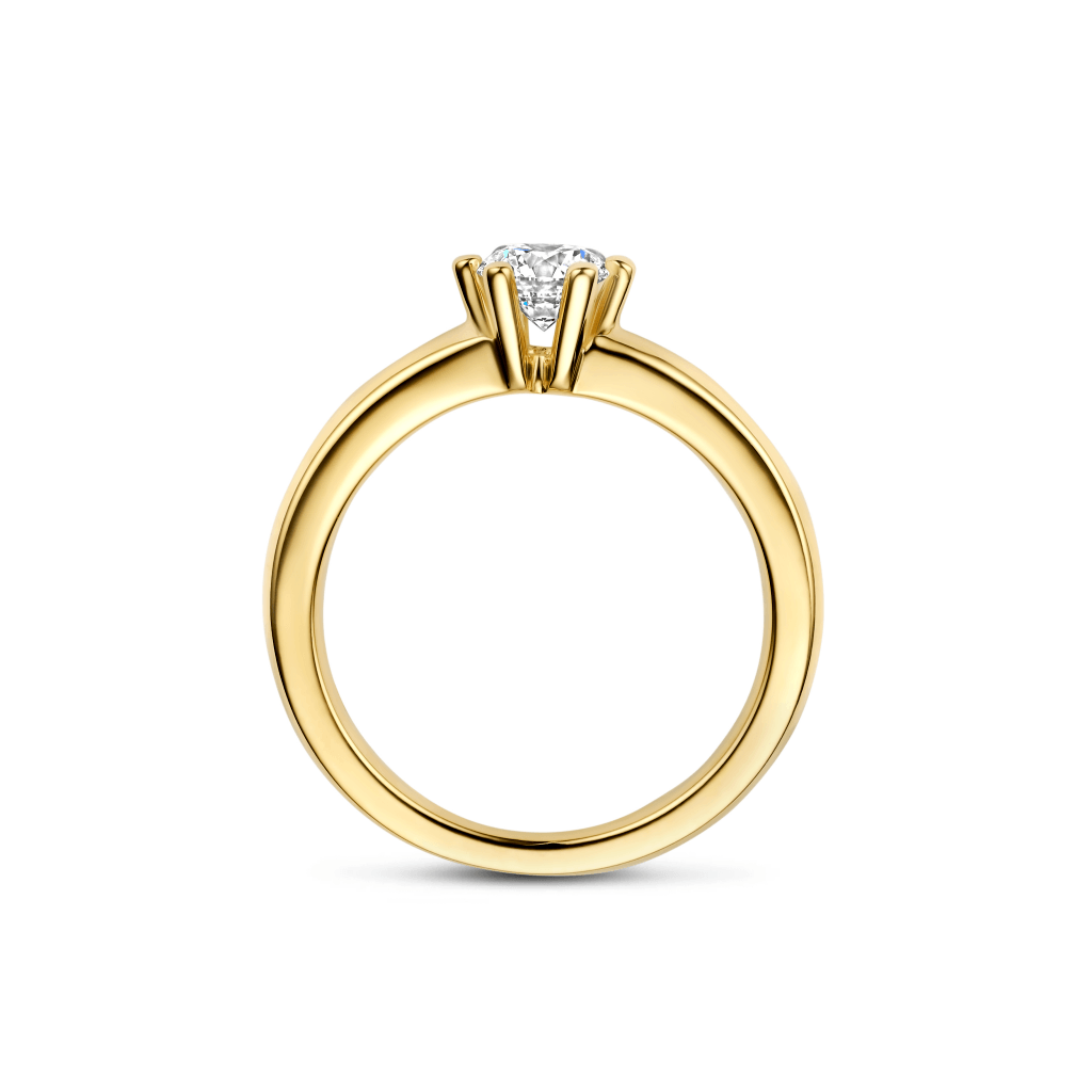 Schaap en Citroen Diamonds ring geelgoud met diamant - #5 Schaap en Citroen Diamonds ring geelgoud met diamant - #5