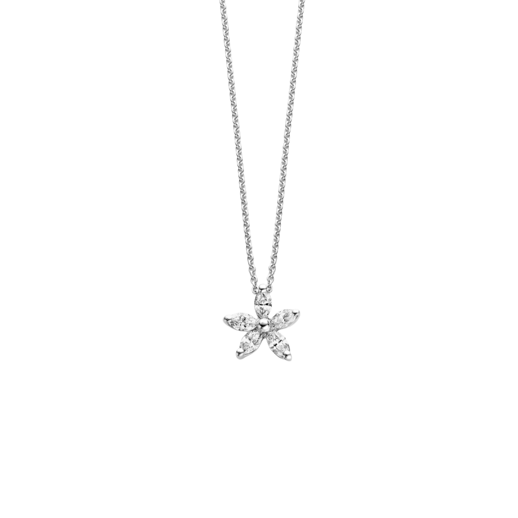 Schaap en Citroen Diamonds collier witgoud met diamant - #1 Schaap en Citroen Diamonds collier witgoud met diamant - #1