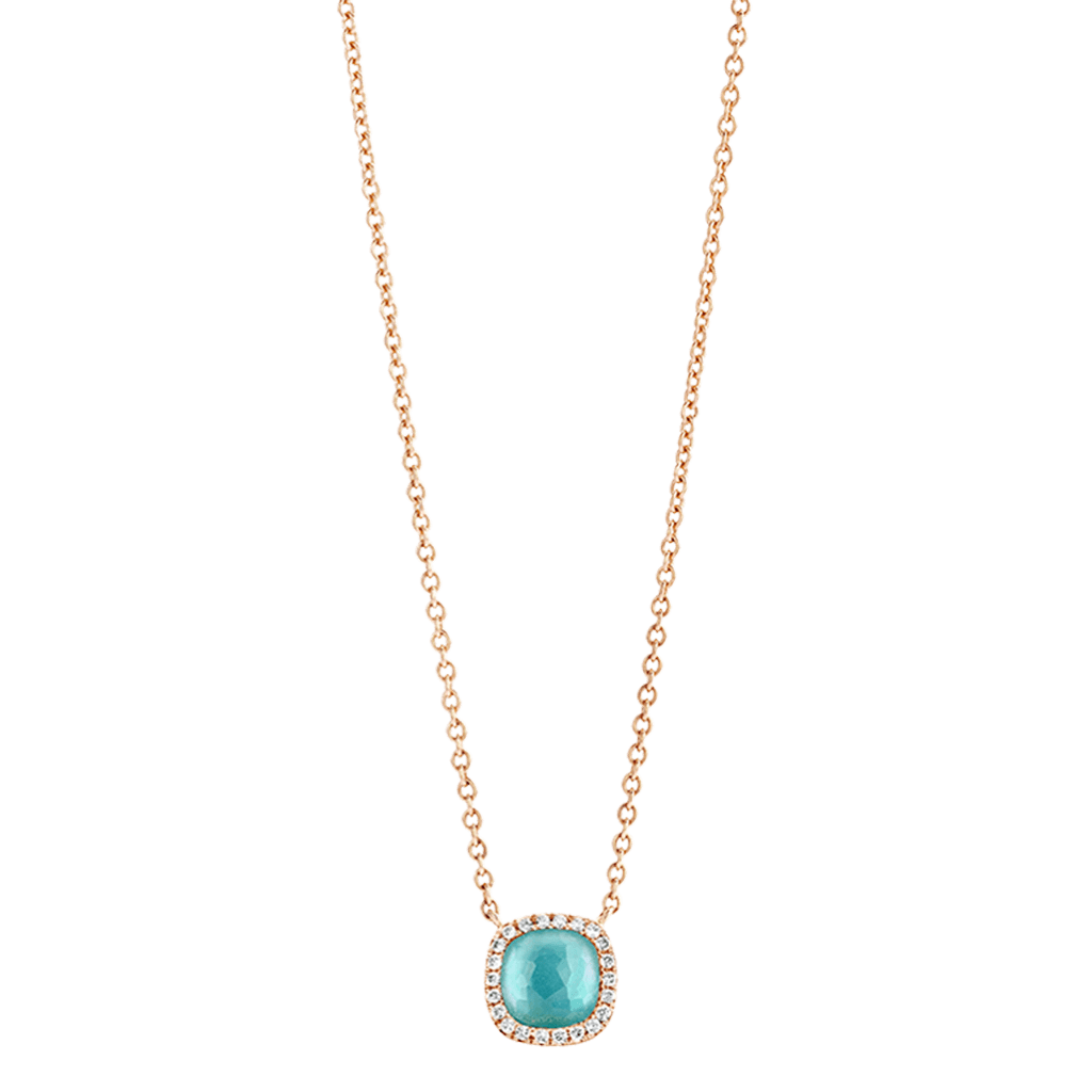 Tirisi Jewelry Milano Sweeties collier roodgoud met diamant - TP9152TQP - #2 Tirisi Jewelry Milano Sweeties collier roodgoud met diamant - TP9152TQP - #2