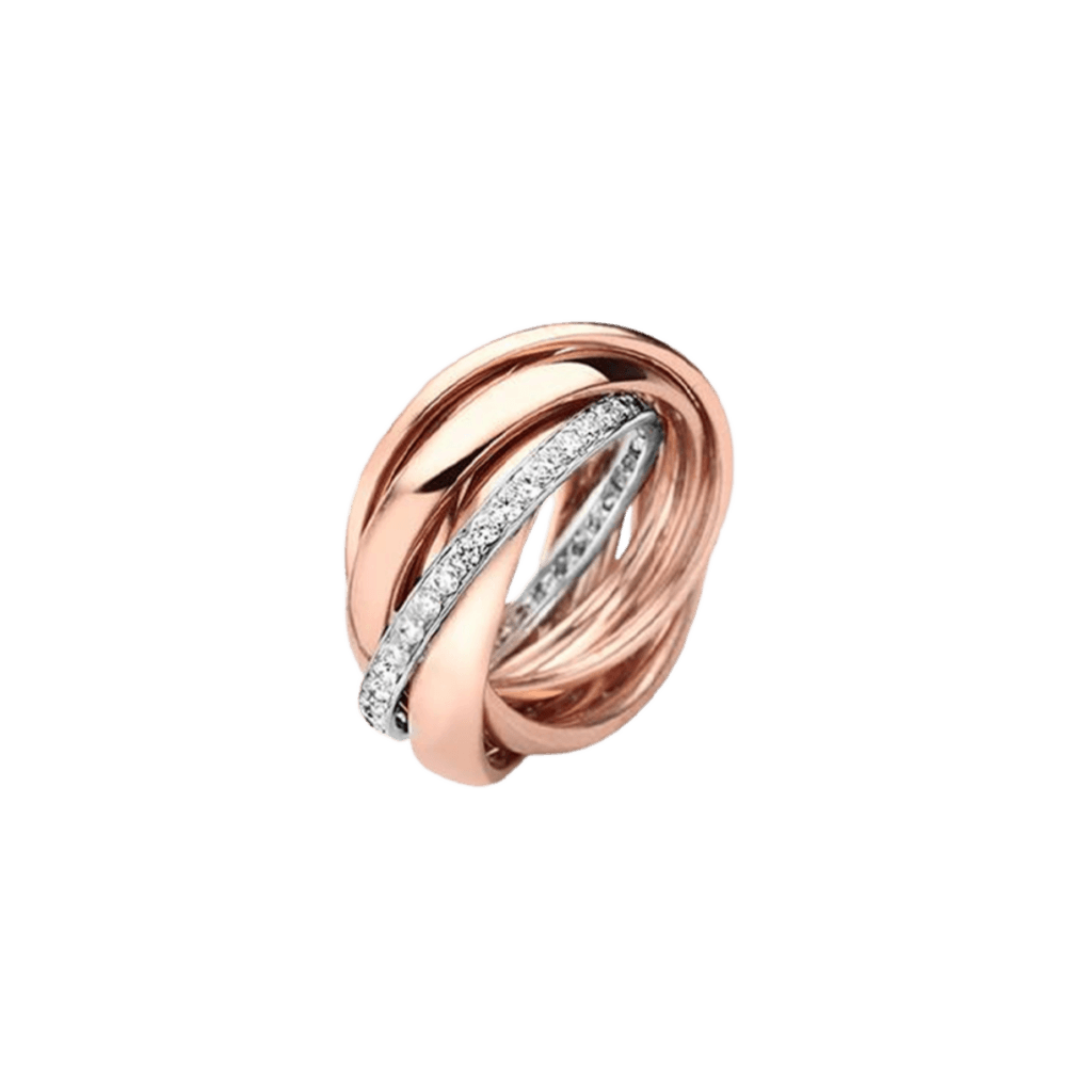 Schaap en Citroen Diamonds ring roodgoud met diamant - #1 Schaap en Citroen Diamonds ring roodgoud met diamant - #1
