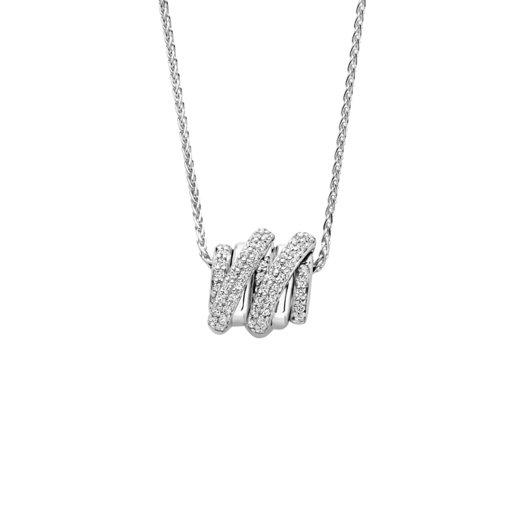 Tirisi Jewelry Amsterdam Swirl collier witgoud - TN2163DW - #1 Tirisi Jewelry Amsterdam Swirl collier witgoud - TN2163DW - #1
