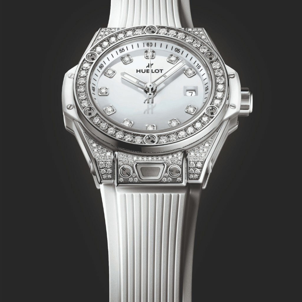 Hublot Big Bang One Click Steel White Pave 33mm - 485.SE.2210.RW.1604 - #4 Hublot Big Bang One Click Steel White Pave 33mm - 485.SE.2210.RW.1604 - #4