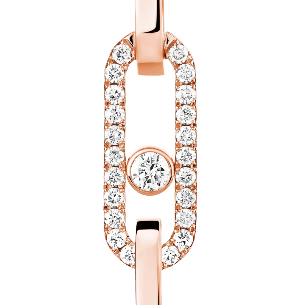 Messika Move Link oorsieraad roodgoud met diamant - 13678-PG - #6