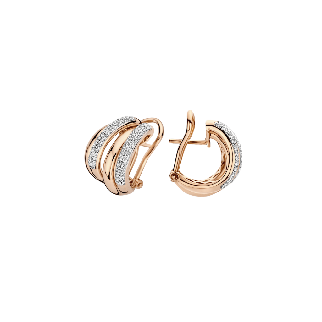 Tirisi Jewelry Amsterdam Due oorsieraad roodgoud - TE7163D(2P) - #2 Tirisi Jewelry Amsterdam Due oorsieraad roodgoud - TE7163D(2P) - #2