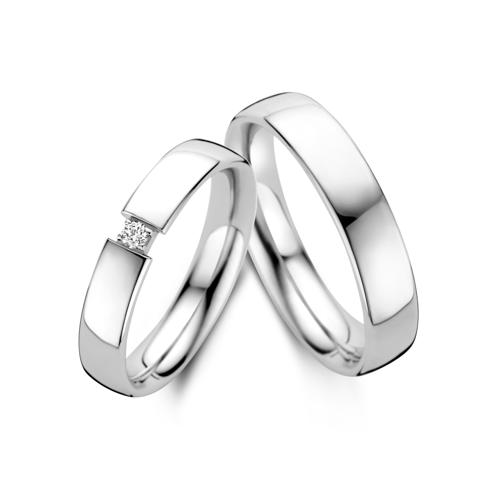 Trouwring Classic Love Collection witgoud - 241630 - #2 Trouwring Classic Love Collection witgoud - 241630 - #2