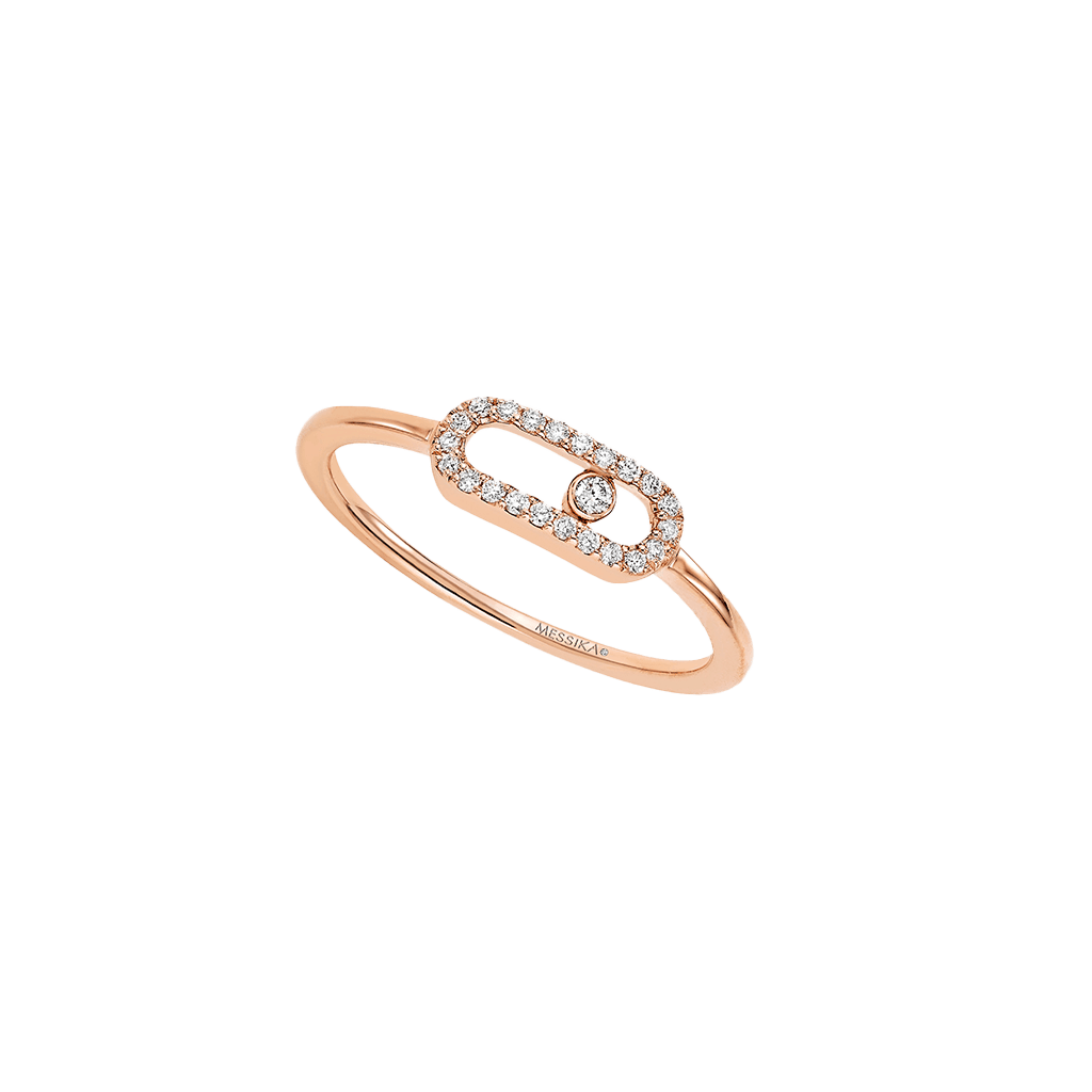Messika Move Uno ring roodgoud met diamant - 4705-PG - #2 Messika Move Uno ring roodgoud met diamant - 4705-PG - #2