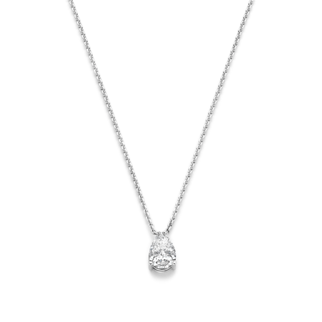 Royal Asscher Stephanie collier witgoud met diamant - P.242.RAP.WG.1 GIA - #2 Royal Asscher Stephanie collier witgoud met diamant - P.242.RAP.WG.1 GIA - #2