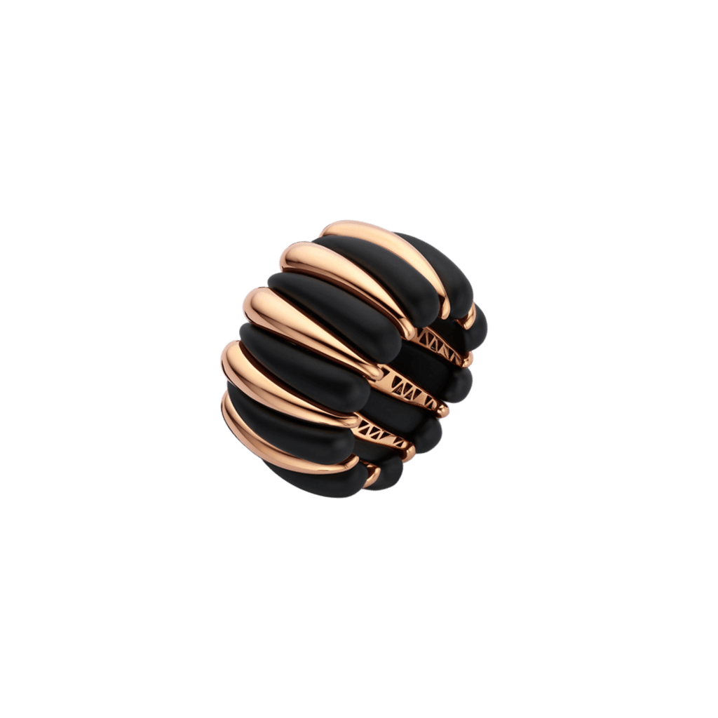 Schaap en Citroen Colours ring roodgoud met keramiek - #1