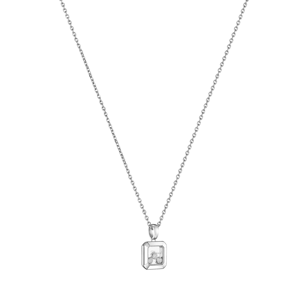 Chopard Happy Diamonds Icons Square collier witgoud met diamant - 79A115-1001 - #3 Chopard Happy Diamonds Icons Square collier witgoud met diamant - 79A115-1001 - #3
