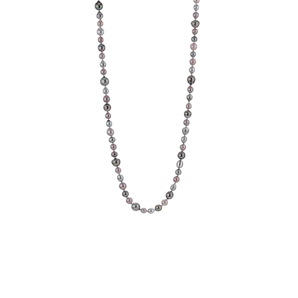 Schaap en Citroen Pearls collier staal met parel - #1 Schaap en Citroen Pearls collier staal met parel - #1