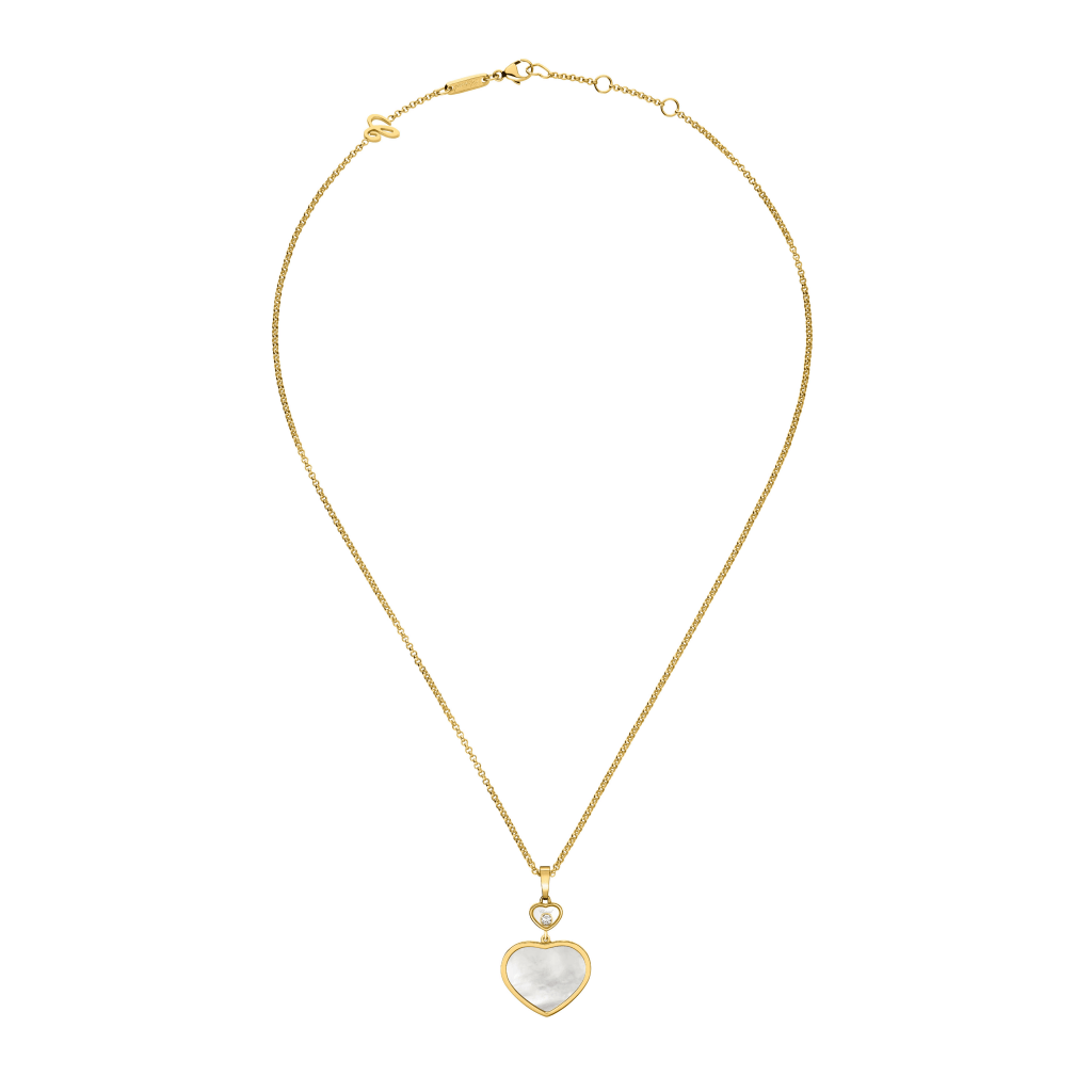 Chopard Happy Diamonds Happy Hearts collier geelgoud met diamant - 797482-0301 - #4